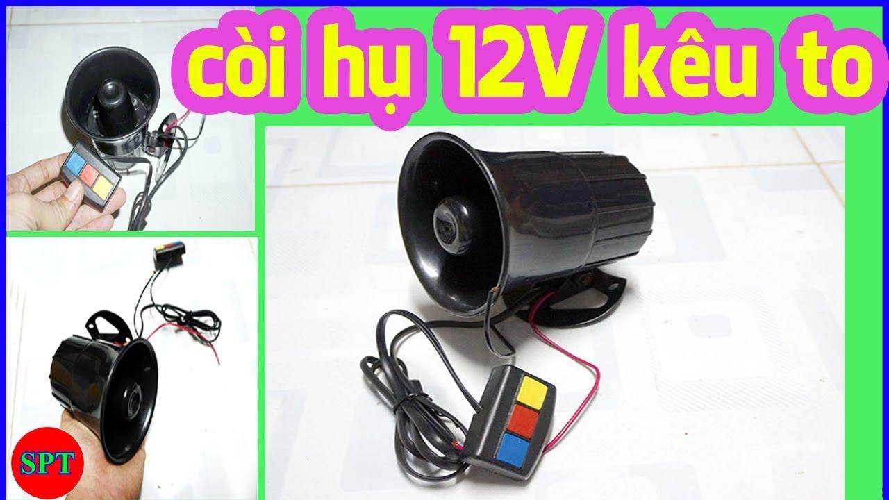 CÒI HÚ 3 CHẾ ĐỘ CHO OTO XE MÁY XE ĐẠP ĐIỆN