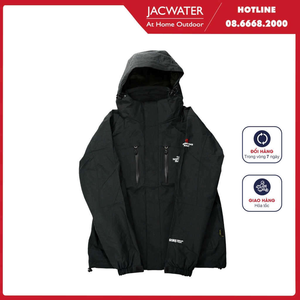 Áo khoác gió nam nữ 2 lớp chống nắng nước size châu âu, vải gore tex thể thao JACWATER V351