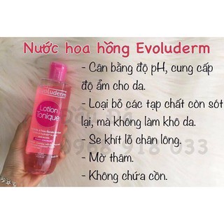 ⭐️⭐️⭐️[KÈM QUÀ TẶNG]: Nước hoa hồng Evoluderm Lotion Tonique chính hãng 100%