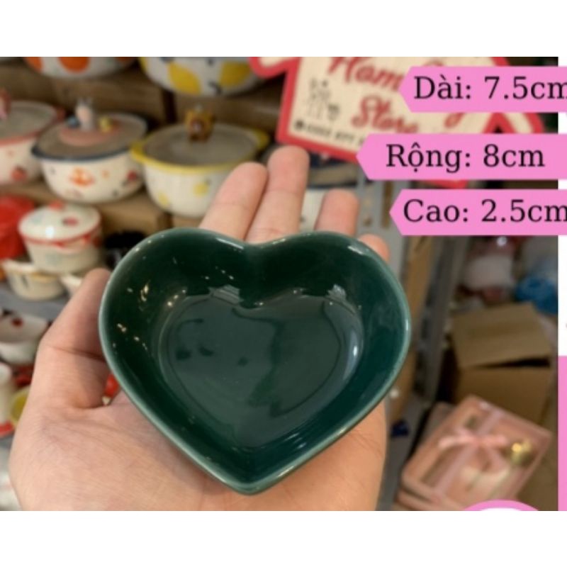 Bát chấm tim xinh xỉu