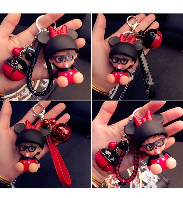 Móc chìa khoá em bé ngộ nghĩnh siêu xinh kèm chuông