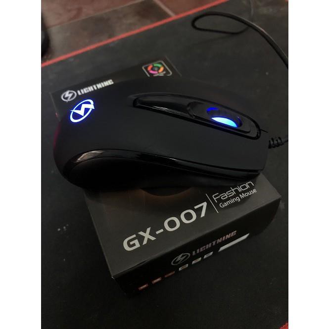 Chuột chơi game Lightning  GX-007 Led RGB cao cấp | WebRaoVat - webraovat.net.vn