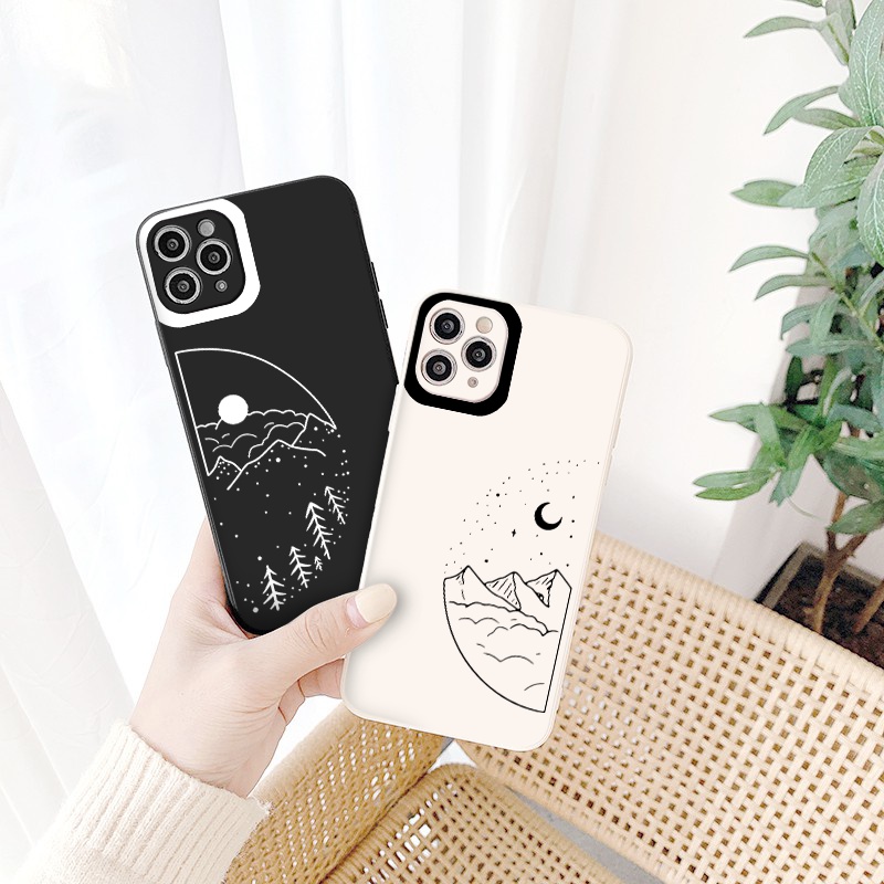 Ốp điện thoại hoạt hình cặp đôi dễ thương đẹp Compatible for iPhone 13/12/11Pro/Max/SE 2020/X/XR/XS/ip8/7/6