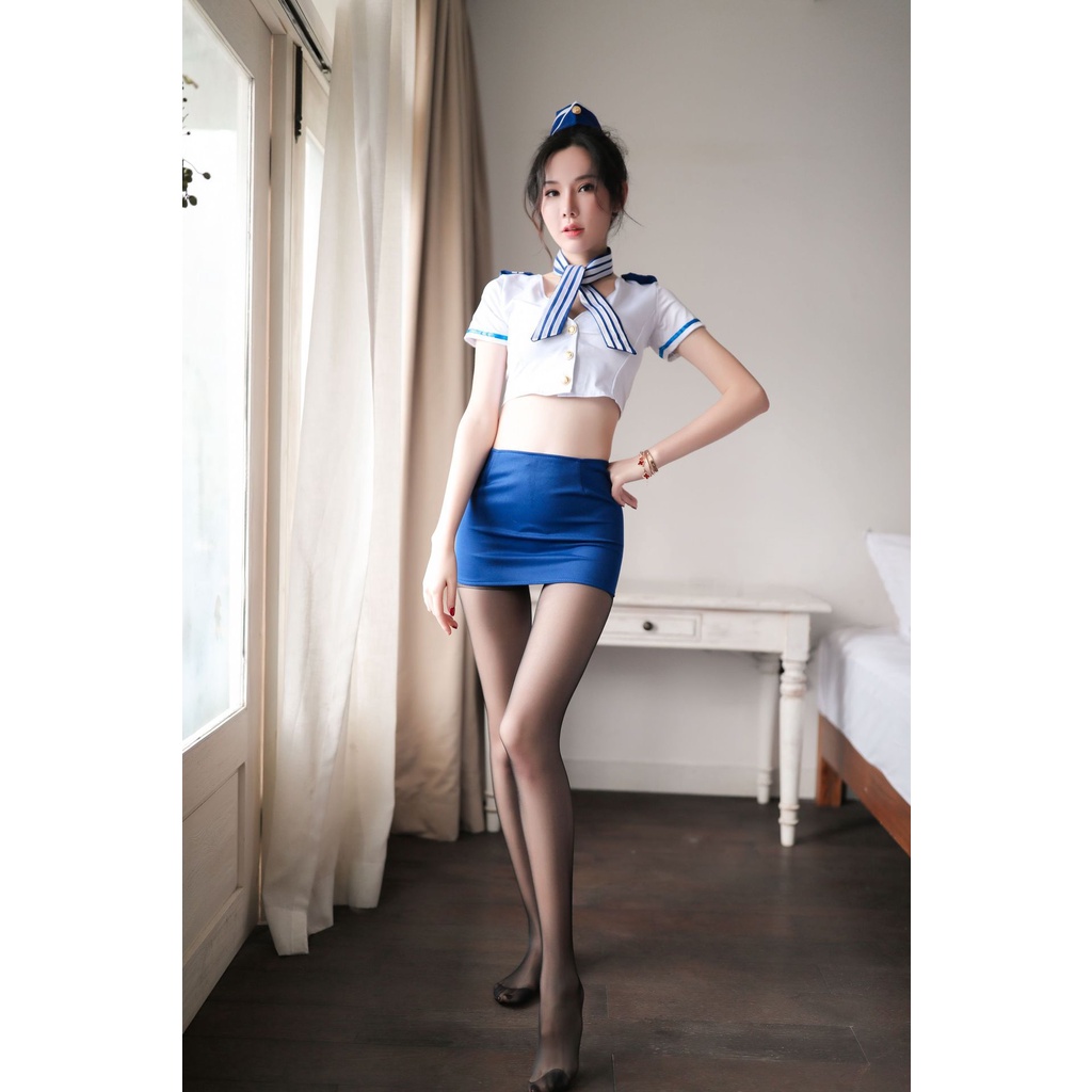 Cosplay đồ ngủ nữ tiếp viên hàng không gợi cảm CP047