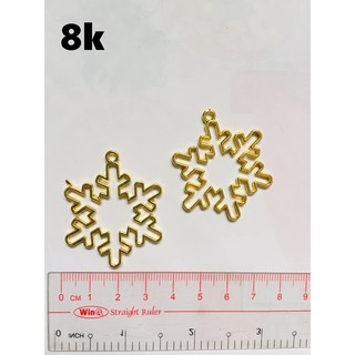 Khung charm làm resin hoa tuyết