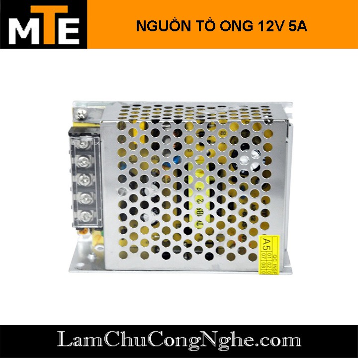 Nguồn tổ ong, nguồn led 12V 5A S-60-12