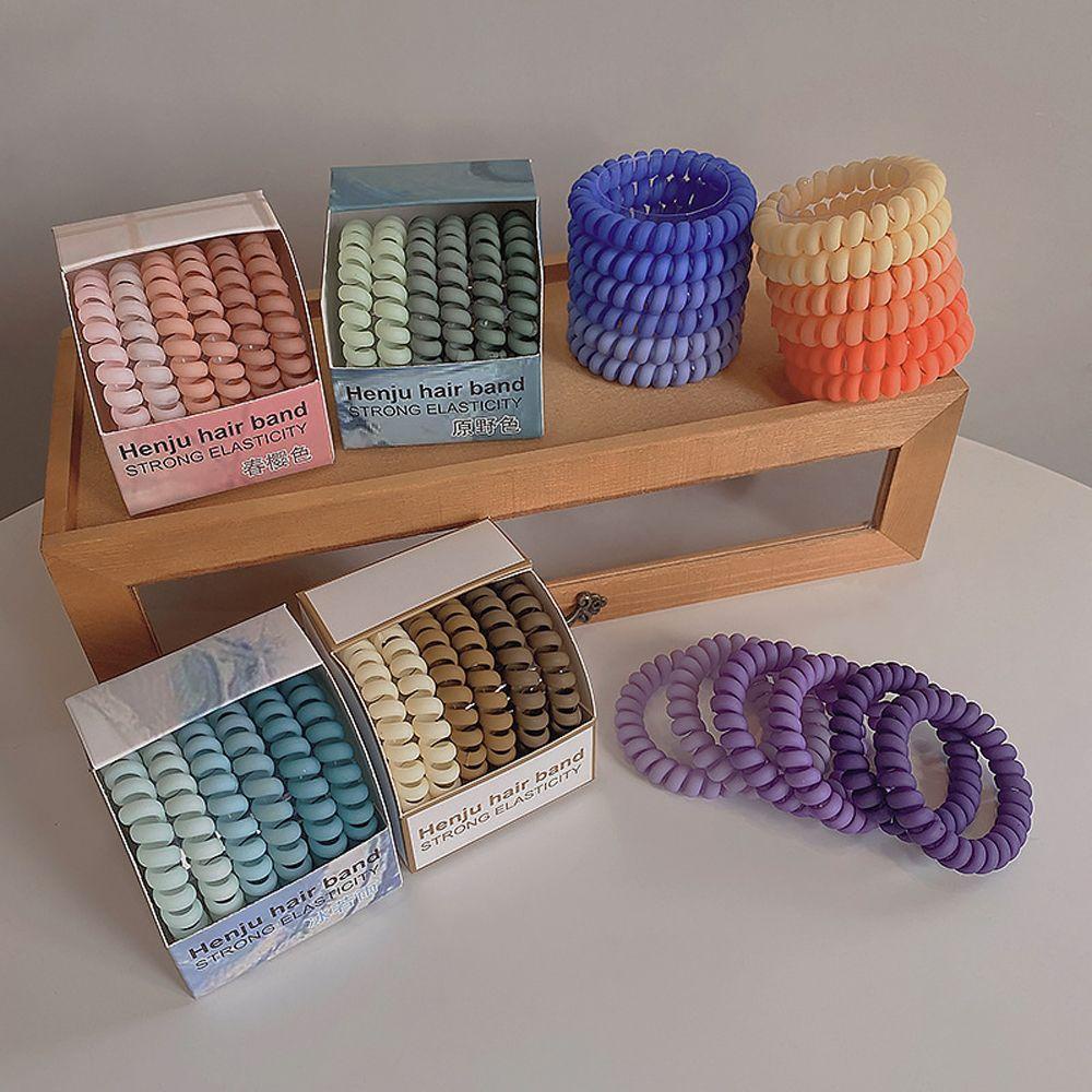 Preston Dây Cột Tóc Scrunchies Bằng Resin Màu Sắc Ngọt Ngào Dễ Phối Đồ Cho Nữ