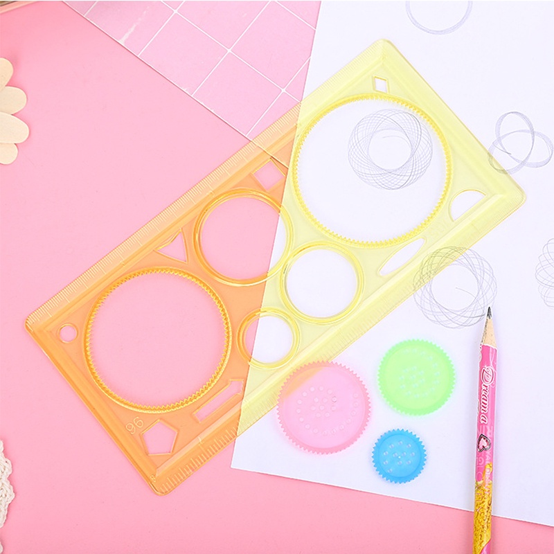 Bộ Thước Vẽ Ma Thuật Hình Bông Hoa Xinh Xắn Cho Bé