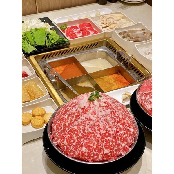 Gù hoa bò Úc, gầu hoa bò nhúng lẩu khay 500g