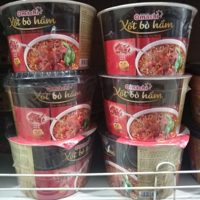 Mì bát omachi vị bò.