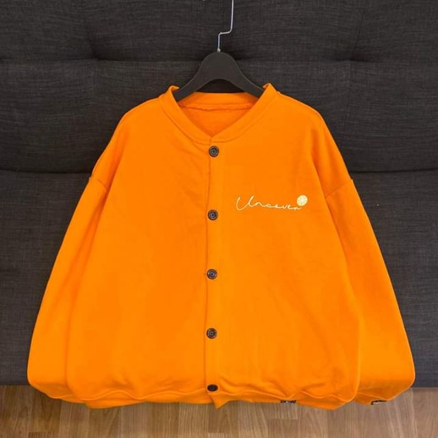 Áo Khoác Nỉ Bông UNCOVER FOOL GAME JACKET Unisex ( MÀU CAM+ ẢNH THẬT)