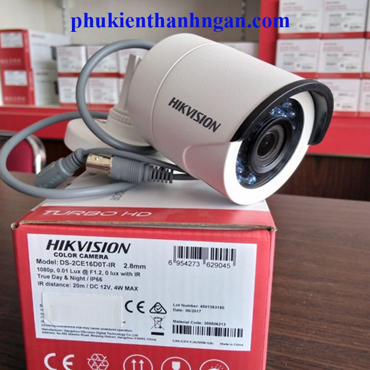 Camera Quan Sát HD-TVI HIKVISION DS-2CE16D0T-IR - Hàng Chính Hãng