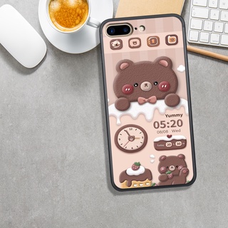 Ốp Lưng  IPHONE  6 PLUS - 7 PLUS - 8 PLUS,  In Hình Gấu Chocolate đáng yêu.
