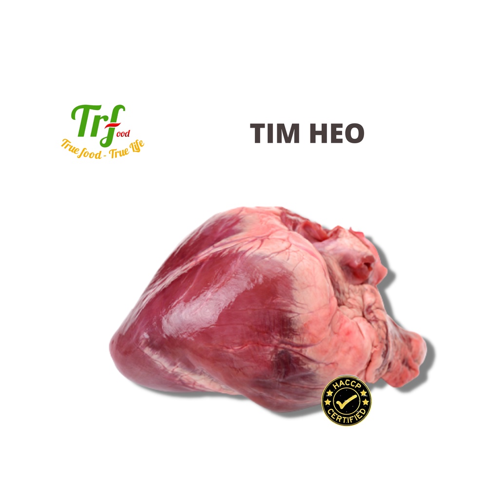 Tim heo ngon Truefood nhập khẩu quả 350-400g phù hợp món hầm, xào, nấu cháo [Giao hỏa tốc HN 2h]