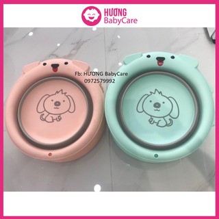 Chậu rửa mặt gấp gọn hình Cún con cho bé