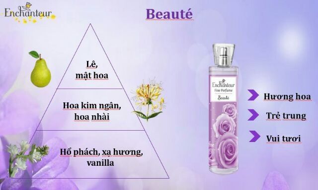 (Chọn mùi) Nước hoa toàn thân Enchanteur Fine Perfum 100ml | Thế Giới Skin Care
