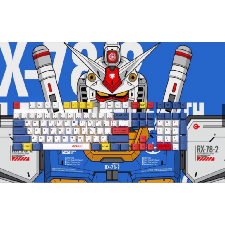 Keycap Gundam - keycap PBT - profile CHERRY - Dyesub - 108 nút cho bàn phím cơ
