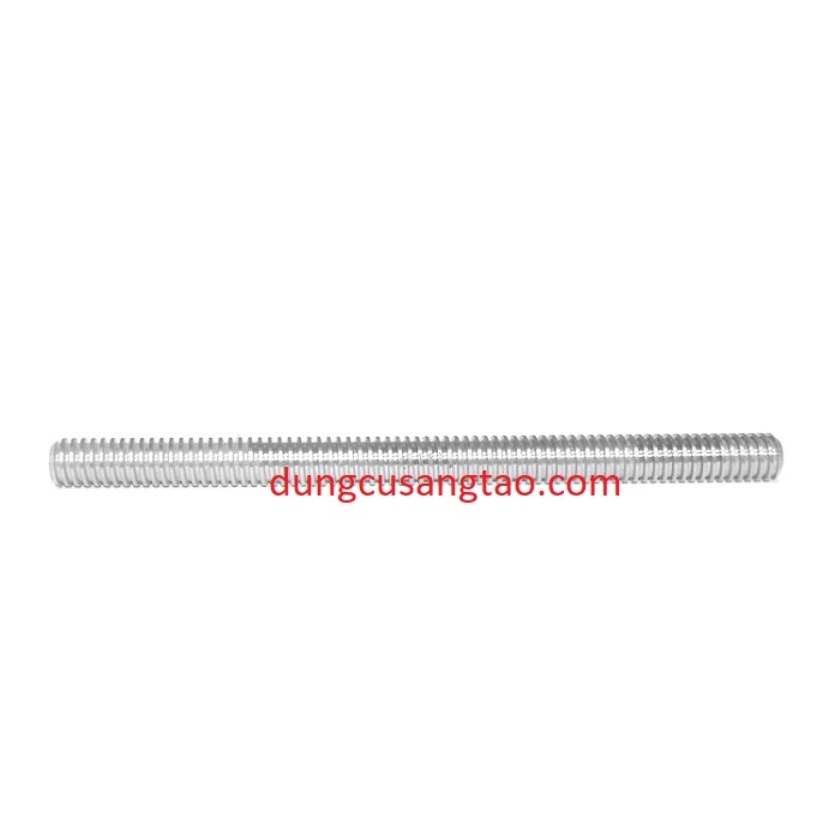 Vít me T screw inox 304 T10 mm dài 0.5m  / Thanh ren inox phi 10mm dài 0.5m kèm đai ốc Nut
