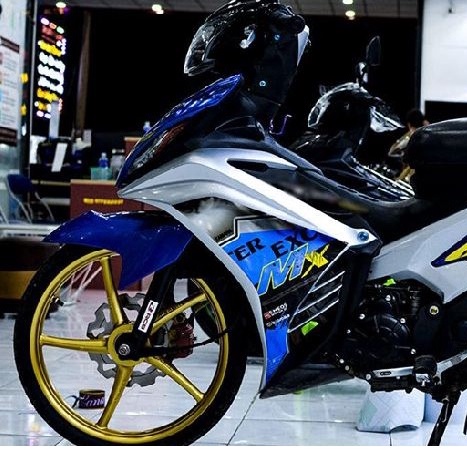 Tem Rời Exciter 135 MX Trắng Xanh Gp