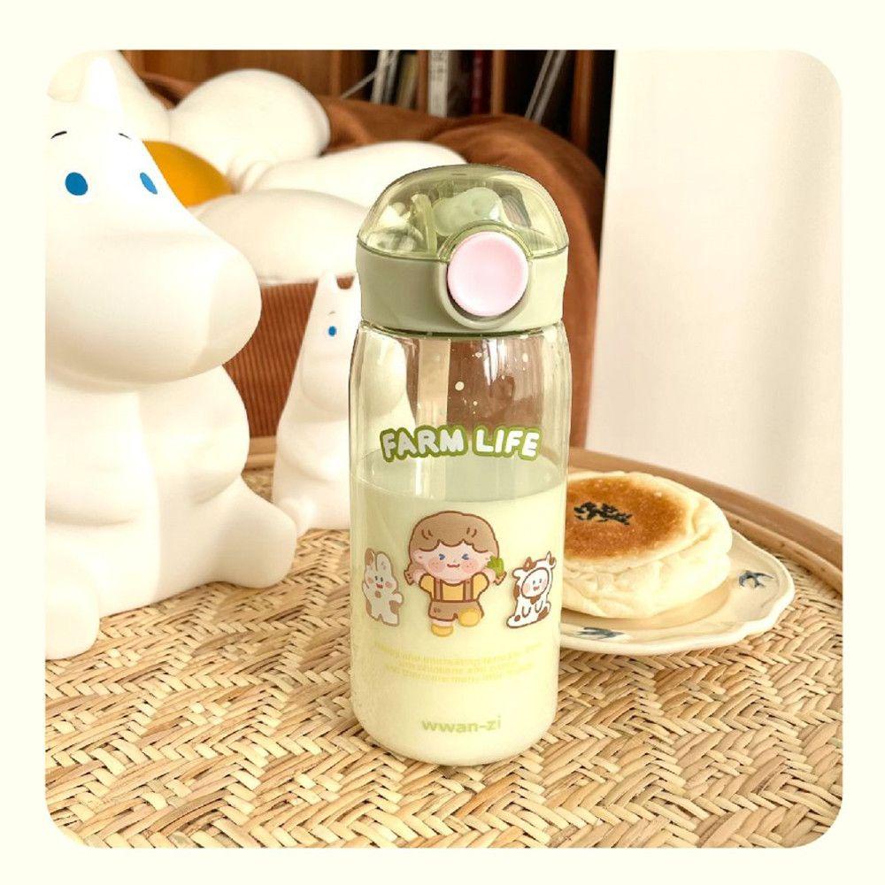 Bình Nước Bằng Nhựa Dung Tích 450ML Chống Rò Rỉ Dành Cho Trẻ Em