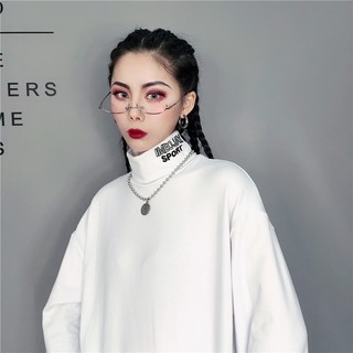 Tính năng❤Áo thun nữ dài tay cổ cao thời trang Hàn Quốc