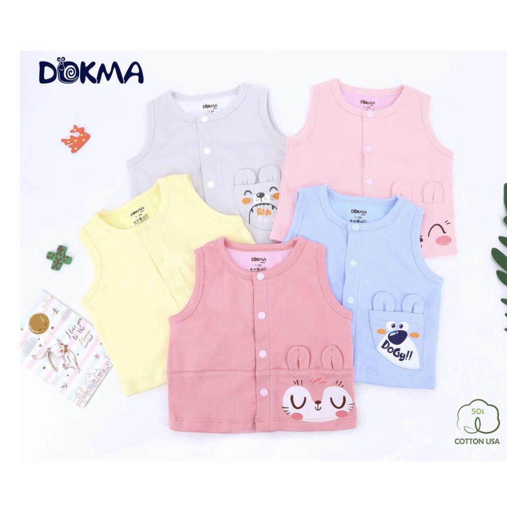 ÁO GHILE PHỐI TAI COTTON CAO CẤP DOKMA DA474