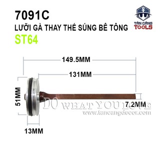 Lưỡi Gà Thay Thế Cho Súng Đinh Bê Tông Wizard ST64 - 1 Cái