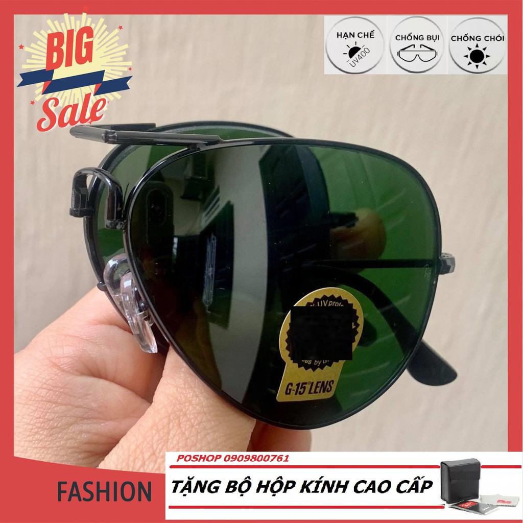 ❌FULLBOX HÃNG❌MẮT KÍNH MÁT GẬP XẾP GỌN BỎ TÚI KÍNH RÂM NAM NỮ UNISEX THỜI TRANG CAO CẤP TRÒNG THUỶ TINH CHỐNG UV400 | BigBuy360 - bigbuy360.vn