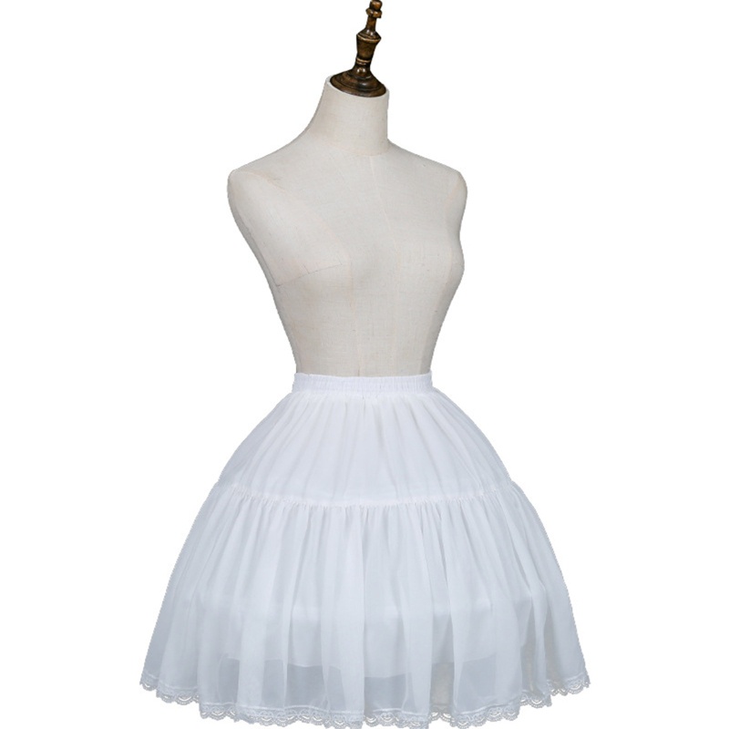 Oneri Áo Khoác Dài Nửa Bàn Chân Màu Trắng Bằng Vải Petticoat In Hoa Cho Bé Gái