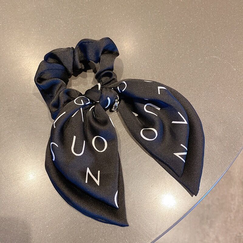 Dây ruy băng cột tóc đính nơ đuôi chim én thời trang mới 2021