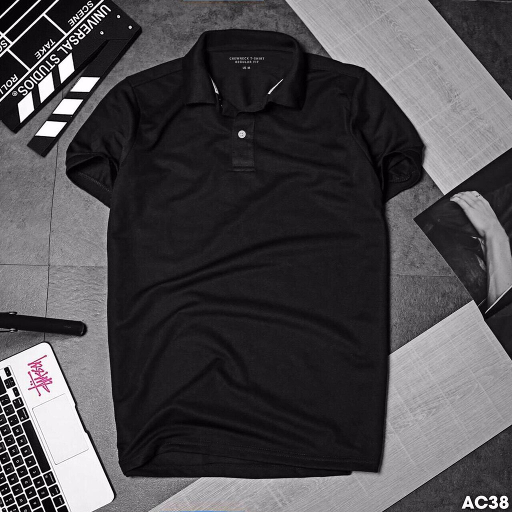 Áo Thun Polo Nam Cổ Trụ Trơn Nhiều Màu ANH DUY SHOP ATCC01