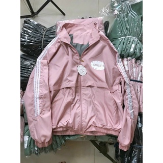 Áo khoát gió nữ phối túi xì teen độc đáo - dù nữ 2 lớp đẹp