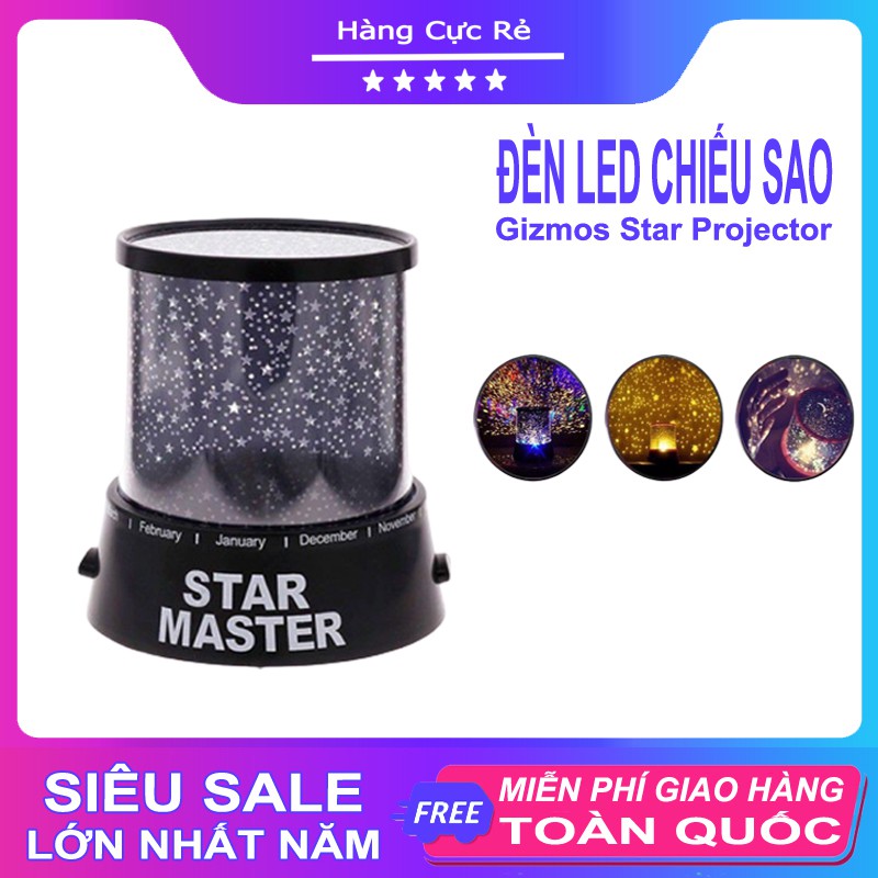 Đèn led trang trí phòng ngủ chiếu bầu trời sao, dãy ngân hà cute cho bé Gizmos Star Master Projector - Shop Hàng Cực Rẻ