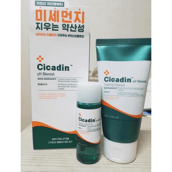 [Mã FMCGMALL - 8% đơn 250K] Set Sữa Rửa Mặt Và Dầu Tẩy Trang MISSHA Cicadin PH Blemish Mini