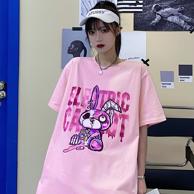 [7 Ngày đổi trả nếu không hài lòng] Áo thun tay lỡ, áo thun nữ, áo thun unisex freesize in Elic Carot, vải cotton TL869