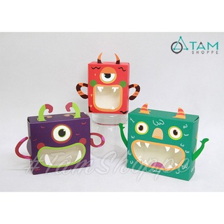 [HALLOWEEN - CÓ HỎA TỐC]  Hộp giấy đựng kẹo Halloween xếp gấp đứng ngang HLW-HGDK-01