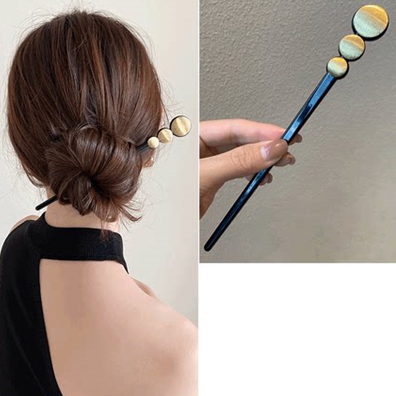 Trâm Cài Tóc Trong Suốt Hình Học Kiểu Trung Hoa Cho Nữ 1 Cái