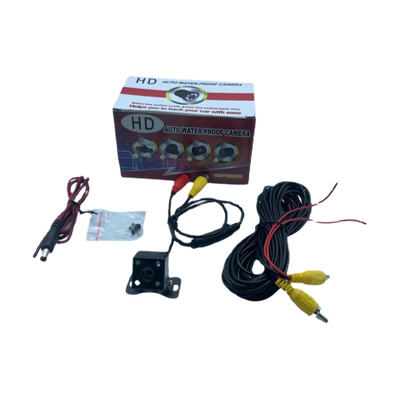 car camera night vision HD car reversing Image car rear view wide-angle camera with ruler 4LED light | BigBuy360 - bigbuy360.vn