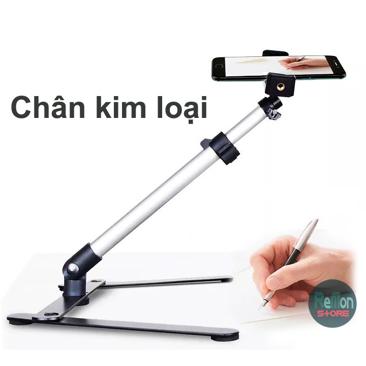 [Giá đỡ kẹp điện thoại góc từ trên xuống] chân điện thoại dạy online sửa chấm bài học Teams Zoom chụp ảnh đồ ăn sản phẩm