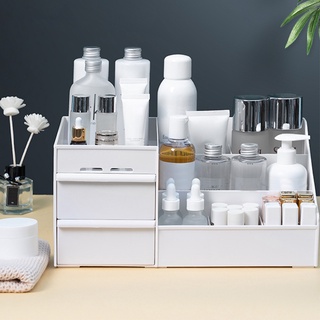 Box PP Makeup Organizer Case Table Storage Container with Drawers Jewelry Cosmetic Case