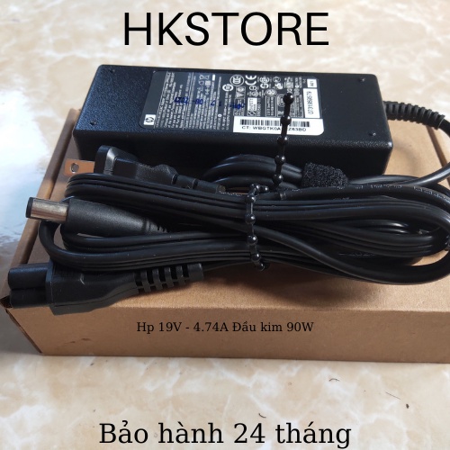 Sạc Laptop Hp 19V-4.74A 90W Đầu Kim Hp Dv4 Dv5 Dv6 2510p 2710p 6510 6530 6710 6910 8460 8560p 8570p 8470 8510 8710 Cq43