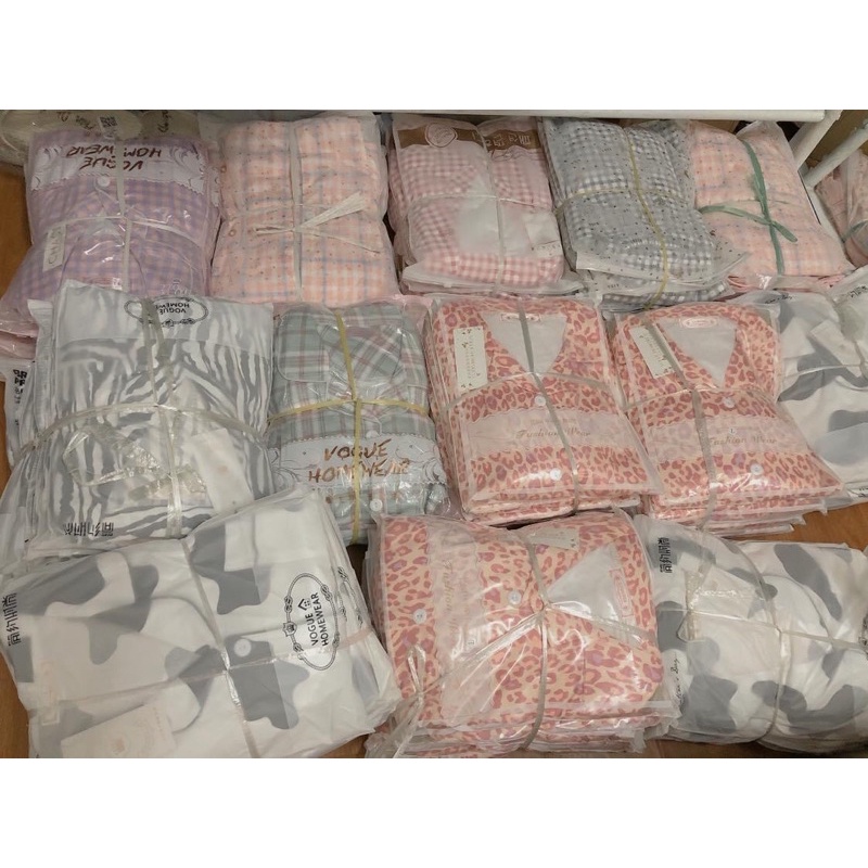 Bộ Quần Áo Ngủ Pyjama Style Ulzzang, Set Đồ Ngủ Hoạ Tiết Bò Sữa Ngựa Vằn Kẻ Caro Hothit