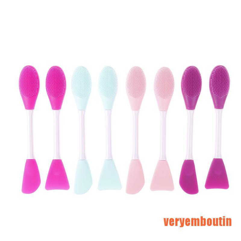 [Hàng mới về] Cọ đắp mặt nạ bằng silicone 2 mặt tiện dụng