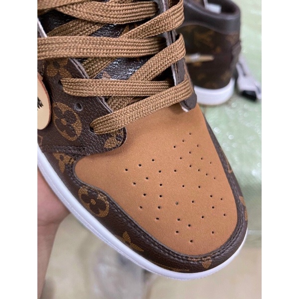 GIÀY JD1 LV HOA NÂU 1:1 SC