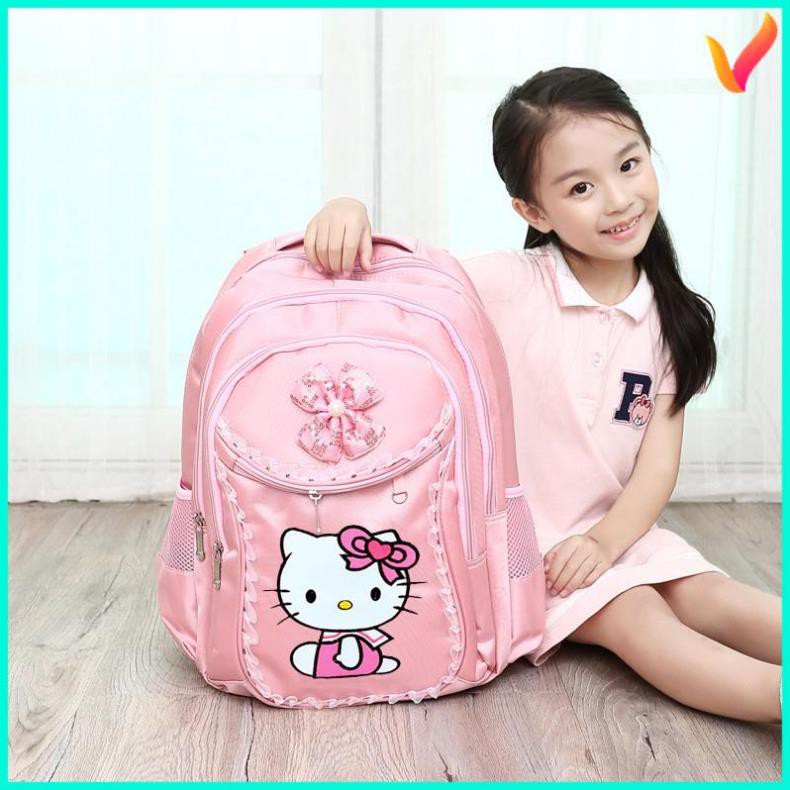 Cặp Sách Đi Học Bé Gái, Balo Học sinh cấp 1,hinh Hellokitty dễ thương.Món quà ý nghĩa cho bé yêu của bạn ngày tựu trương