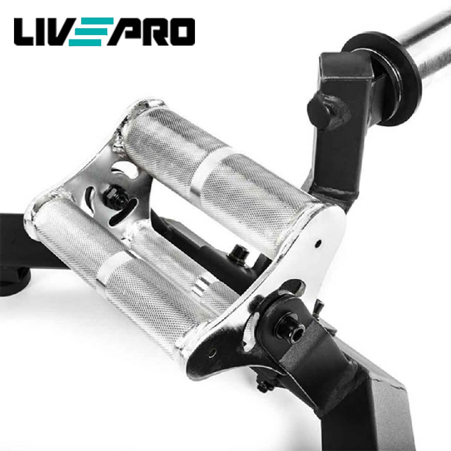 Thanh đòn tạ trap bar pro, tập gym thể hình chuẩn cao cấp Livepro Chính Hãng HEX BAR PRO LP8300