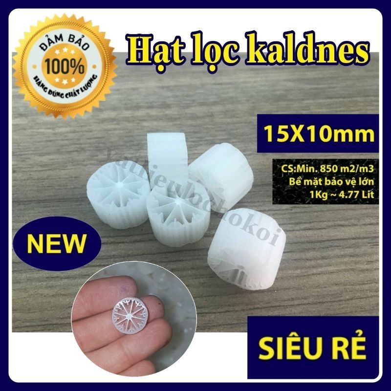 Hạt lọc kaldnes 12 cánh đệm visinh ,hạt kanet 1kg - vật liệu lọc hồ cá