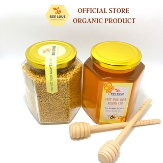 Combo mật ong hoa xuyến chi và phấn hoa BEE LOVE nguyên chất 100% tự nhiên