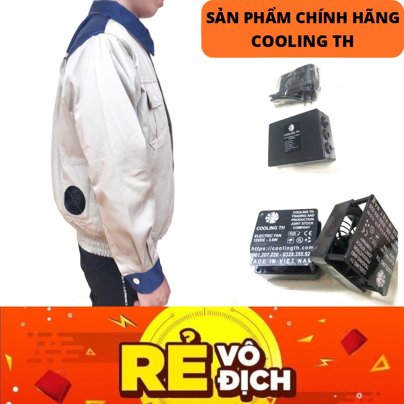 Áo Chống Nắng Gắn Quạt, Áo Chống Nắng, Áo Khoác Quạt Gió, Áo Khoác Điều Hòa, Áo Làm Mát Cho Công Nhân Lao Động