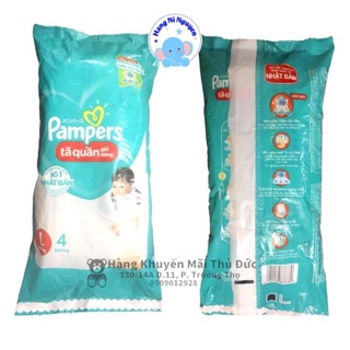 Bịch 4 miếng Tã Quần Pampers giữ dáng size M (7-12kg)